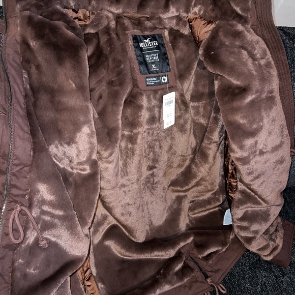 Hollister brown parka jacket - Picture 5 of 5